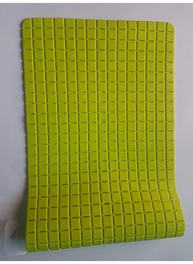 Non-Slip Bath Mat Shower Rug PVC Mat Anti-Bacterial (Green) - Image 1